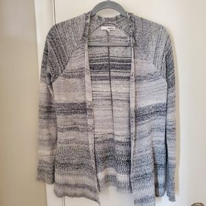 Sonoma gray/white gradient cardigan